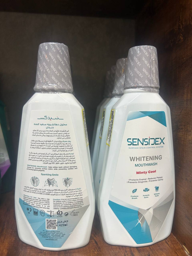 محلول دهانشویه سفید کننده سنسیدکس 420ml